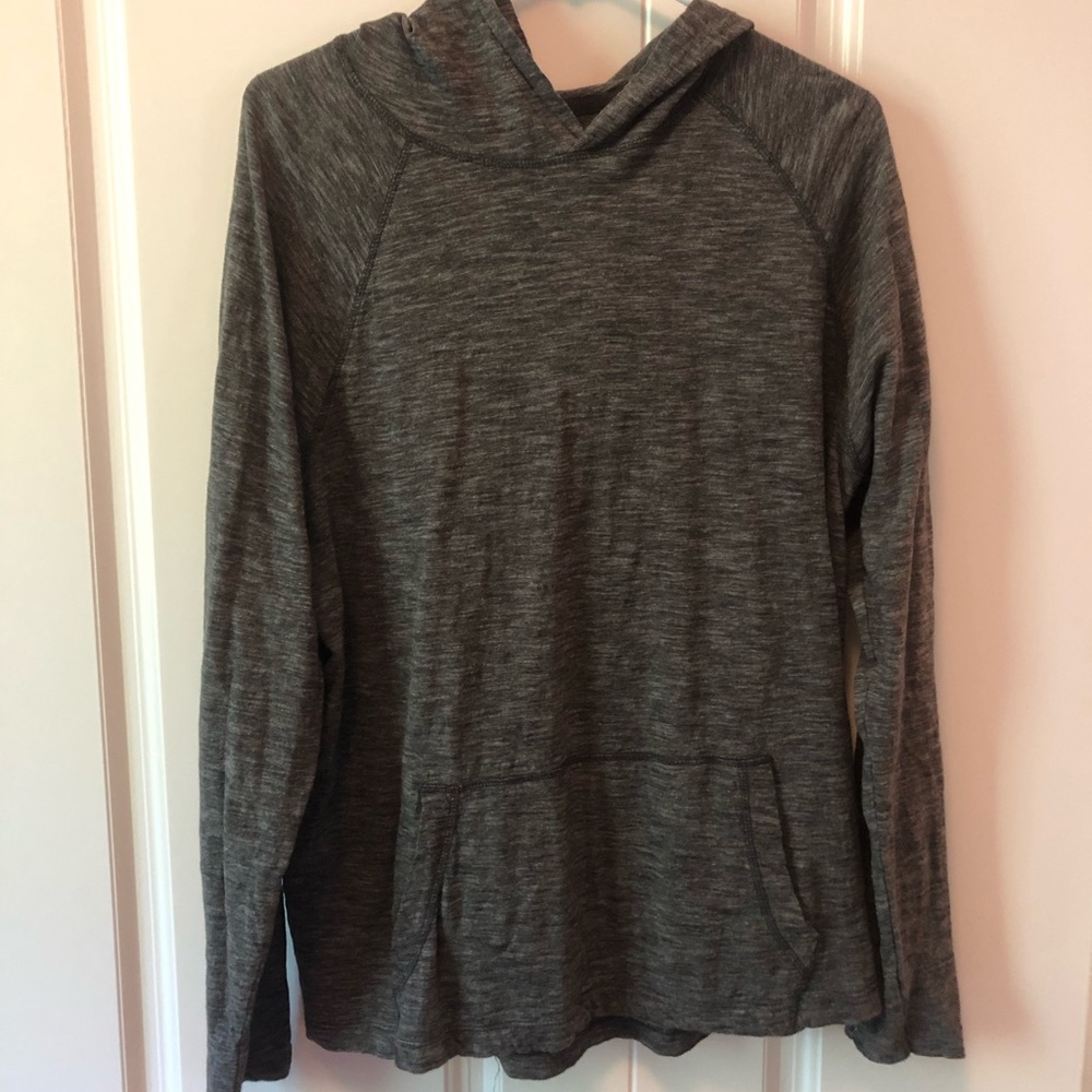 gray hoodie